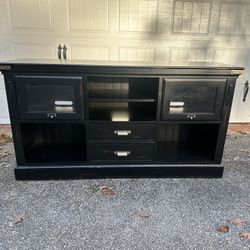 Black TV Console/Entertainment Center