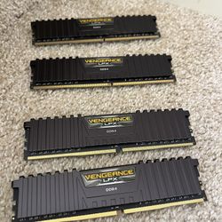 Four!!! Corsair Vengeance LPX 16GB (2x8GB) DDR4 DRAM 2400MHz Desktop Memory Kit