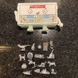 17 Pcs Monopoly Board Game Pewter Silver Characters in McDonald’s Happy Meal Toy