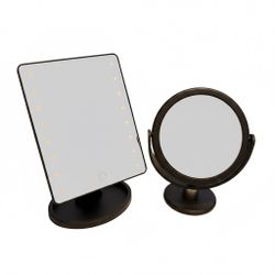 Set of Black Vanity Mirrors