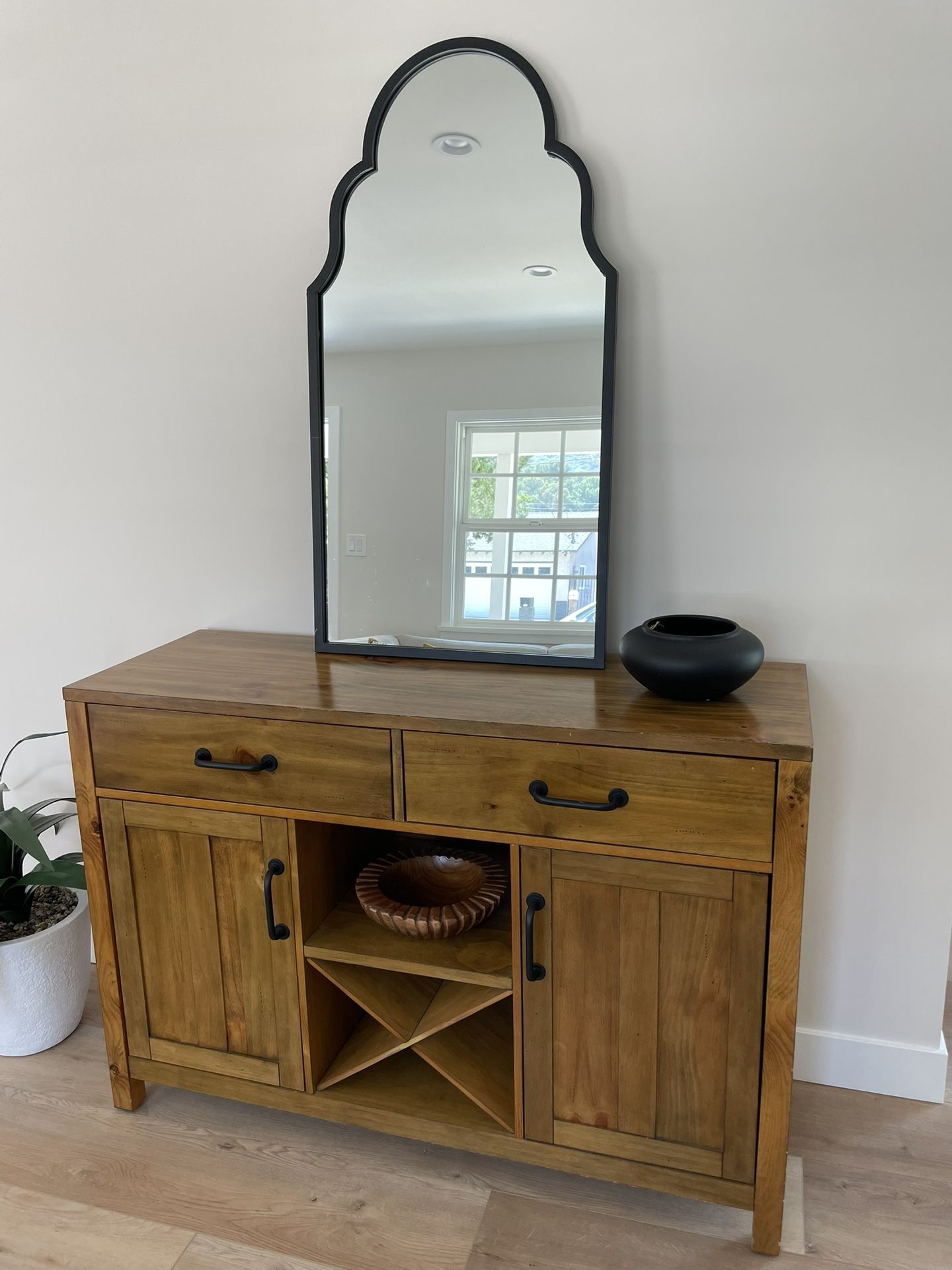 Farmhouse Style Cabinet and Mirror