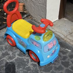 Peppa Pig Ride On and Push Toy with Lights and Sounds