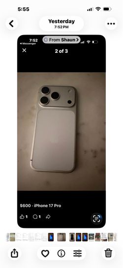 I phone 17 pro 256 approximately 3 months old