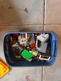 Crate full of Legos
