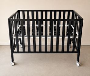 Black Baby Crib