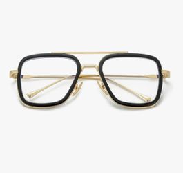 Black & Gold Blue Light Glasses 