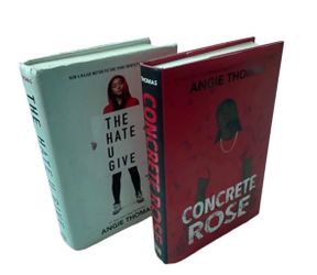 The Hate U Give & Concrete Rose Hardcover Book Bundle