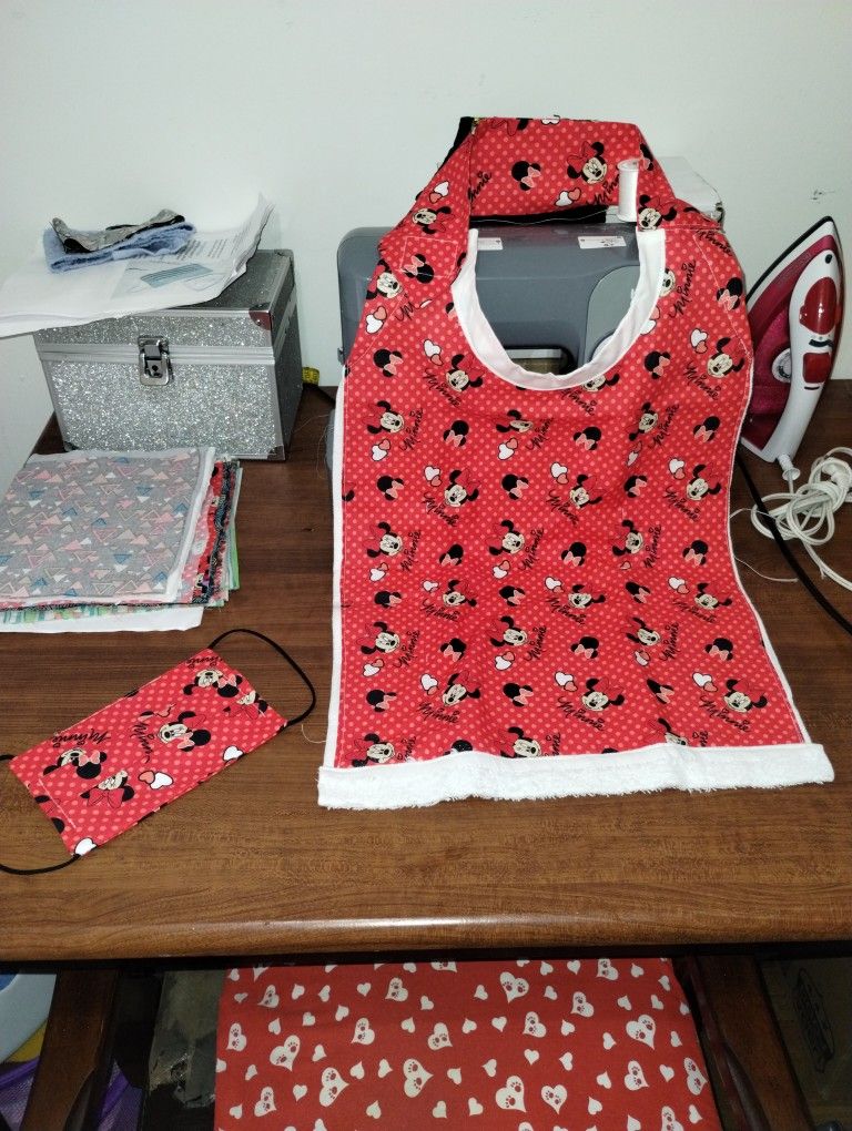 Adult Bibbs And Matching Masks 