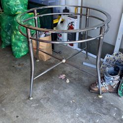 Free Chrome Dining Table W Glass Top & Two Chairs 