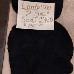 Lambskin Motorcycle Seat Covers W/ Waterproof Covering. 