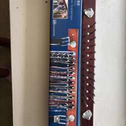 Wooden Tie And Belt Rack