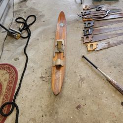 Wooden Vintage Water Ski 