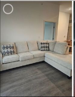 Beige sectional couch . New .