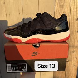 Air Jordan 11 Low Bred Mens Size 13