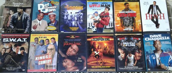 12 - GREAT DVD MOVIES - MOTOWN'S THE TEMPTATIONS, JASON 'S LYRIC, OUT OF TIME, ETC....