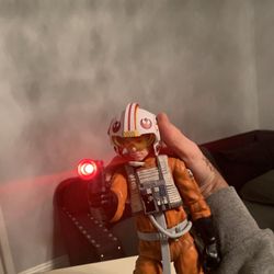 2013 Star Wars Disney Store Exclusive 13” Figure Luke Skywalker X-Wing