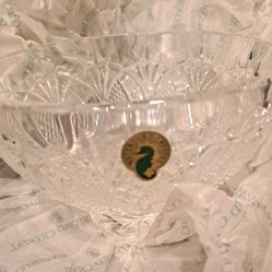 Waterford Crystal 6" Seahorse Bowl New
