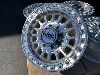 18x9 0mm 8x180 KMC IMS Wheels Chevy Silverado 2500 Rims 3500 GMC Sierra