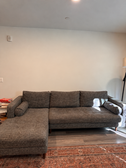 Article Sven Briar Gray Sectional with Left Chaise