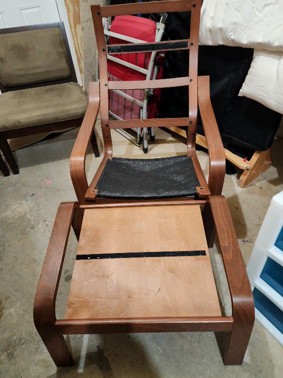 IKEA Chair And Ottoman 