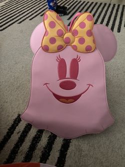 Pink Ghost Minnie Loungefly Backpack