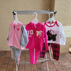 BRAND NEW...BABY GIRLS SIZE 12 MONTHS OUTFIT  & SWEATSUITS 