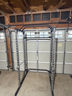 Heavy-Duty Power Rack / Squat Rack with Pull-Up Bar
