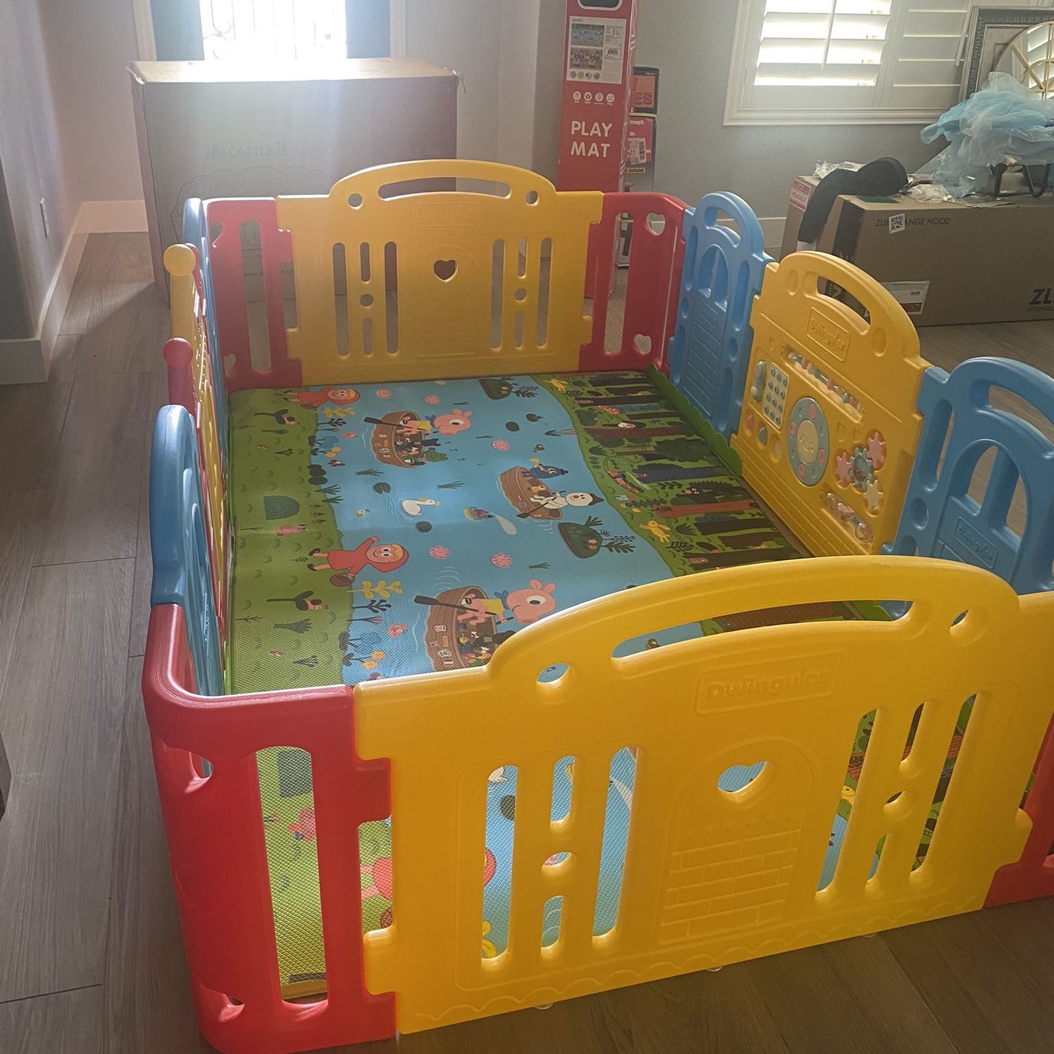 baby playpen castle play yard