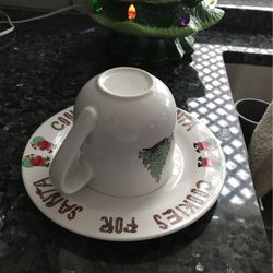 Cookies And Milk For Santa Mug & Plate