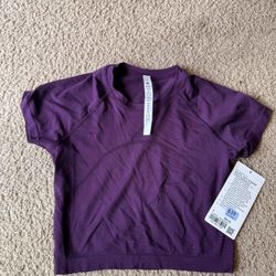 Lululemon Swiftly Cropped Short Sleeve Size 6