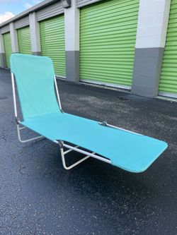 Long  Chair Of Beach Or House Blue And Gray AVAILABLE (Gray $24)