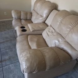 Living  Room Set Recliner With Cupholder
