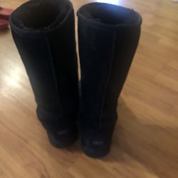 Tall Black Uggs (authentic) Womens Size 7  1/2