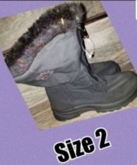 Snow Boots Girl Size 2
