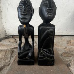 Esculturas Decorativas De madera Las Dos Por $10 