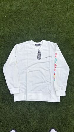 1:1 WHITE CHROME HEARTS CDG RAINBOW CROSSES LONGSLEEVE
