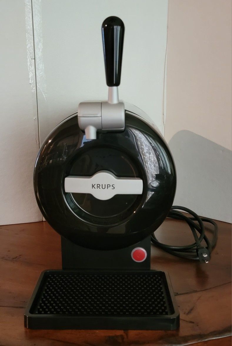 KRUPS THE SUB Draught Beer Tap, Model VB65, Black Edition, Beer Dispenser