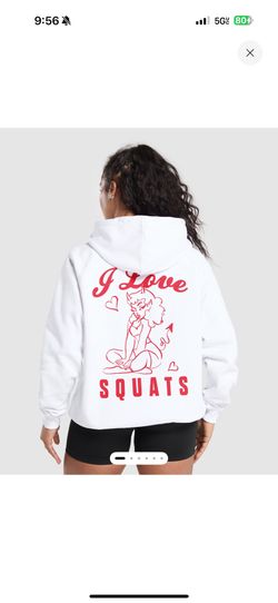 Gym shark “I Love Squats” Hoodie (Women’s - Medium)