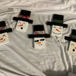 Handmade Snowmen Ornaments/magnets