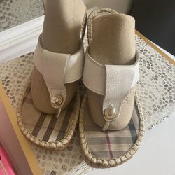 Burberry Slide In Sandals
