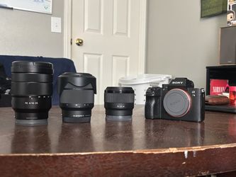 Sony a7 III Camera with 16-35mm, 28-70mm, and 50mm Lenses