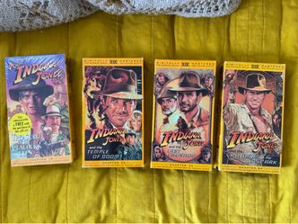 Indiana Jones VHS Lot – 4 Movies