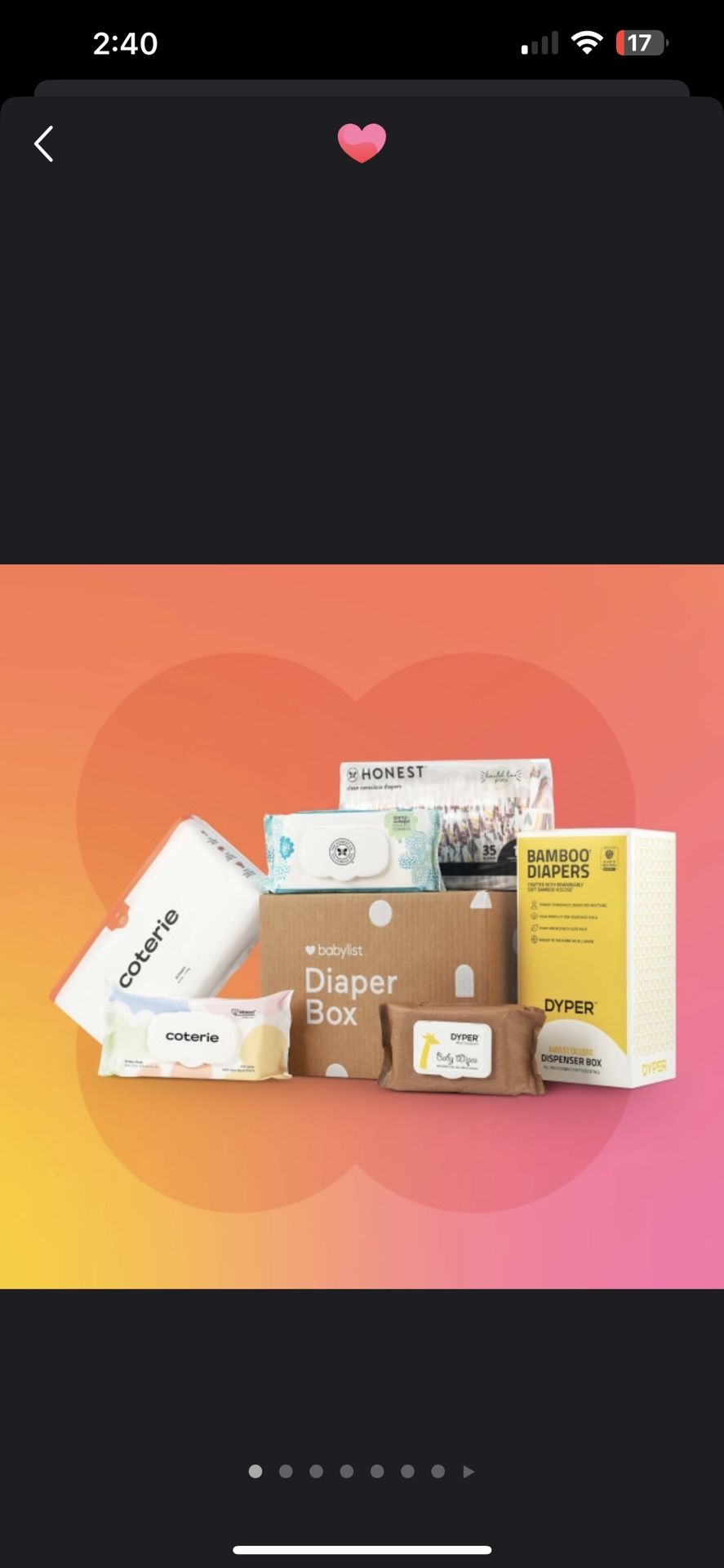 Diaper Box - 100 diapers & 176 Wipes
