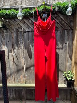 Red jumper / romper size Small