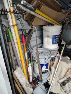 Mixed Lot of Used Painting and Yard Tools