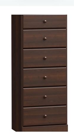 Prepac Astrid 6-Drawer Tall Dresser – Espresso – Excellent Condition