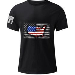 United States of America Map Shirt American Flag Shirt