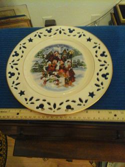 1998 1st Ever Christmas Collectibles Convention Walt DISNEY WORLD Signed Plate, LENOX