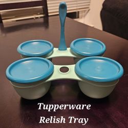 Tupperware Relish Tray With Lids