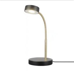 15 in. Matte Black LED Lamp with Adjustable Lamp Head
